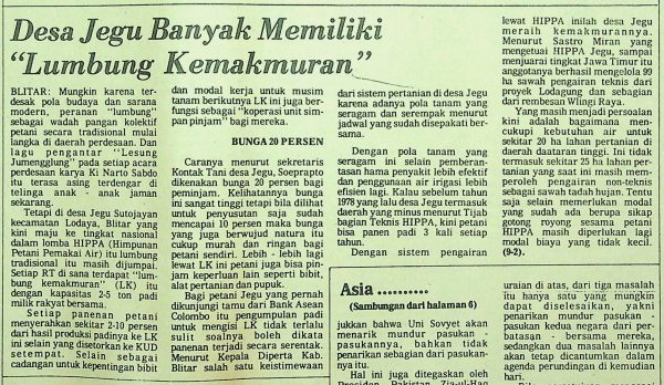 Desa Jegu Banyak Memiliki "Lumbung Kemakmuran"