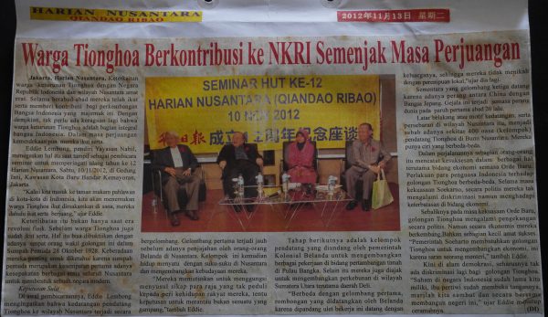 Warga Tionghoa Berkontribusi ke NKRI Semenjak Masa Perjuangan