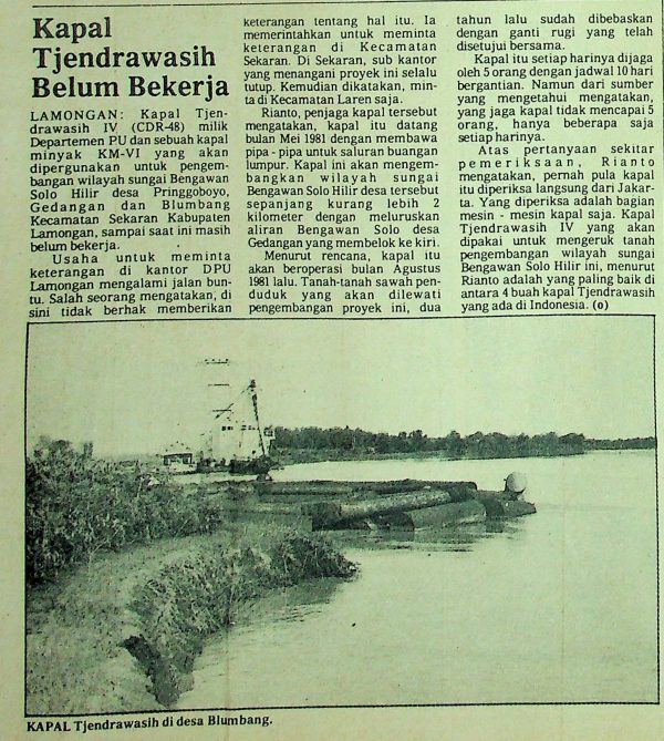 Kapal Tjendrawasih Belum Bekerja