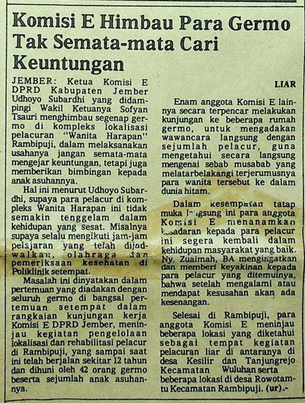 Komisi E Himbau Para Germo Tak Semata-mata Cari Keuntungan