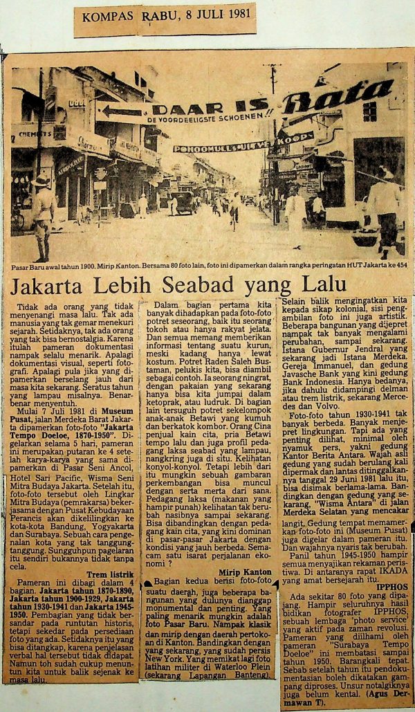 Jakarta Lebih Seabad yang Lalu