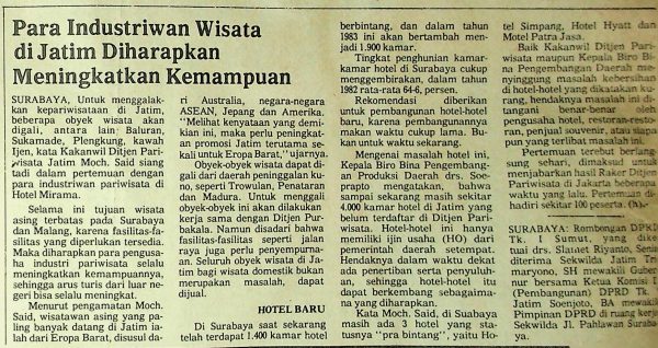 Para Industriawan Wisata di Jatim Diharapkan Meningkatkan Kemampuan