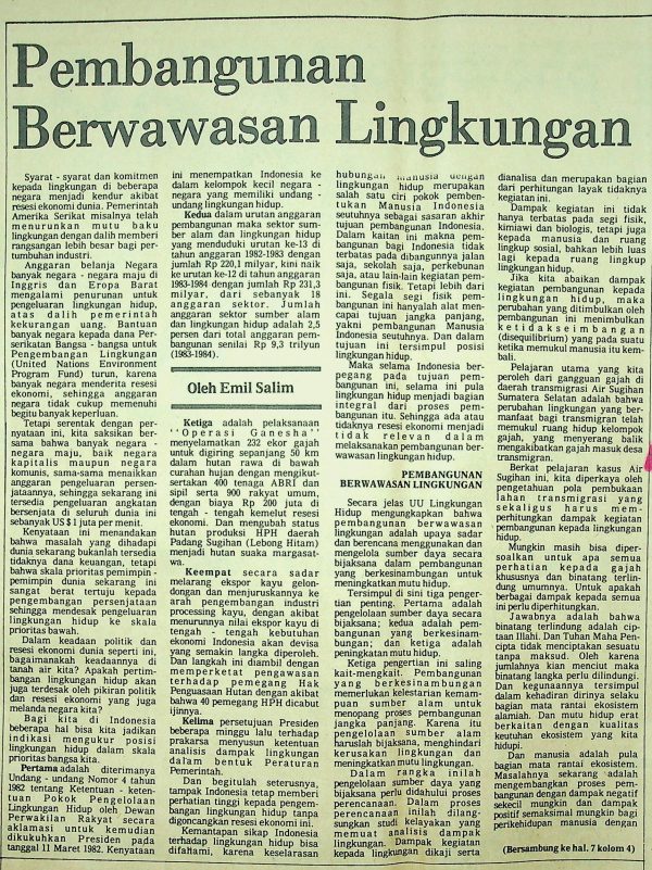 Pembangunan Berwawasan Lingkungan