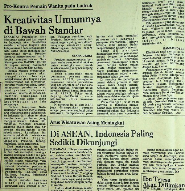 Pro-Kontra Pemain Wanita pada Ludruk: Kreativitas Umumnya di Bawah Standar