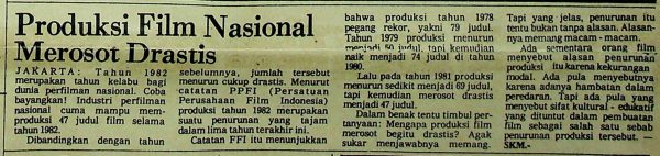 Produksi Film Nasional Merosot Drastis