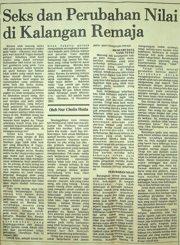 Seks dan Perubahan Nilai di Kalangan Remaja