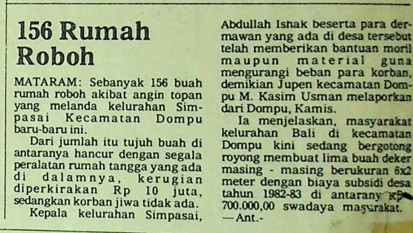 156 Rumah Roboh