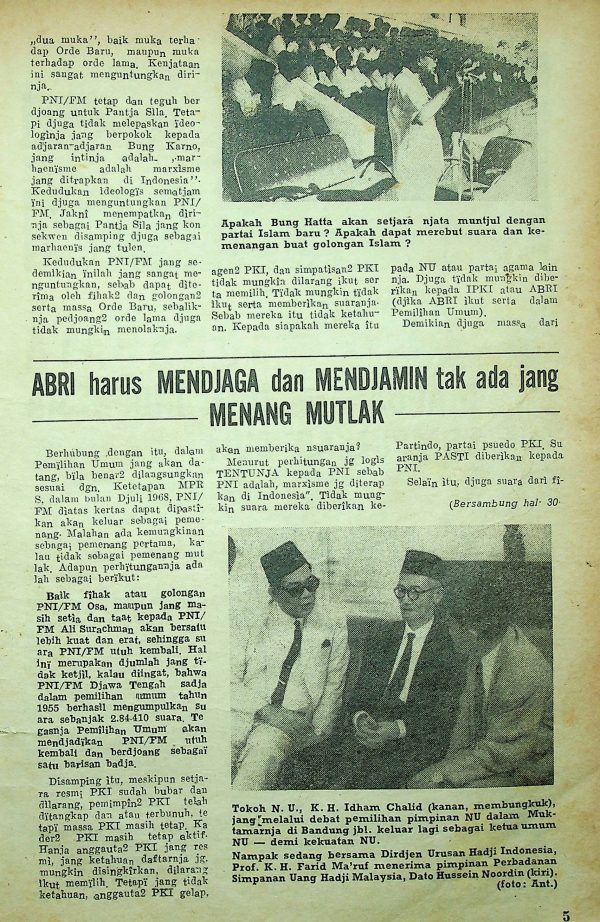 ABRI harus Menjaga dan Menjamin tak ada yang Menang Mutlak