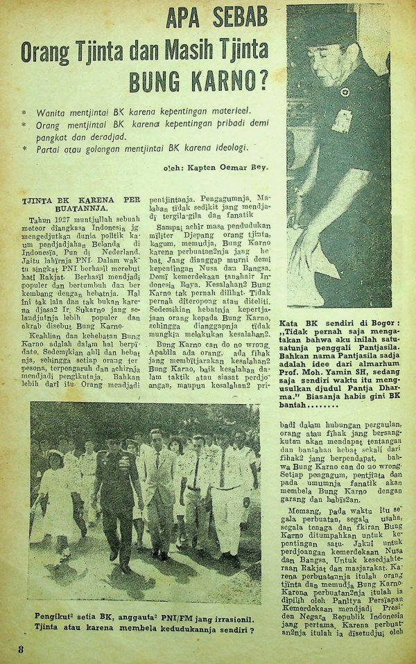 Apa Sebab Orang Cinta dan Masih Cinta Bung Karno?