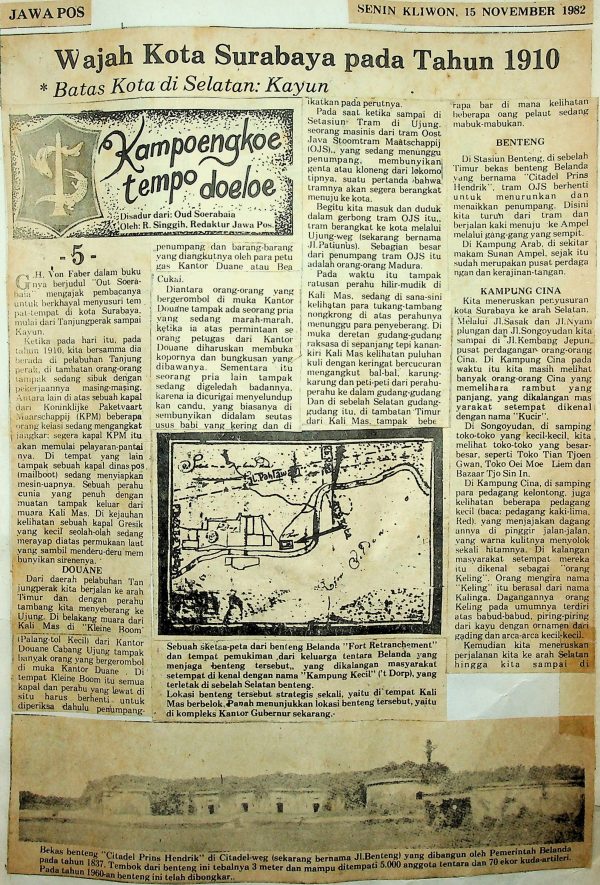 Wajah Kota Surabaya pada Tahun 1910