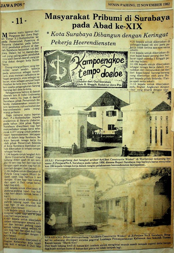 Masyarakat Pribumi di Surabaya pada Abad ke-XIX