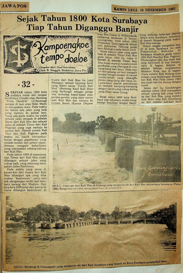 Sejak Tahun 1800 Kota Surabaya Tiap Tahun Diganggu Banjir