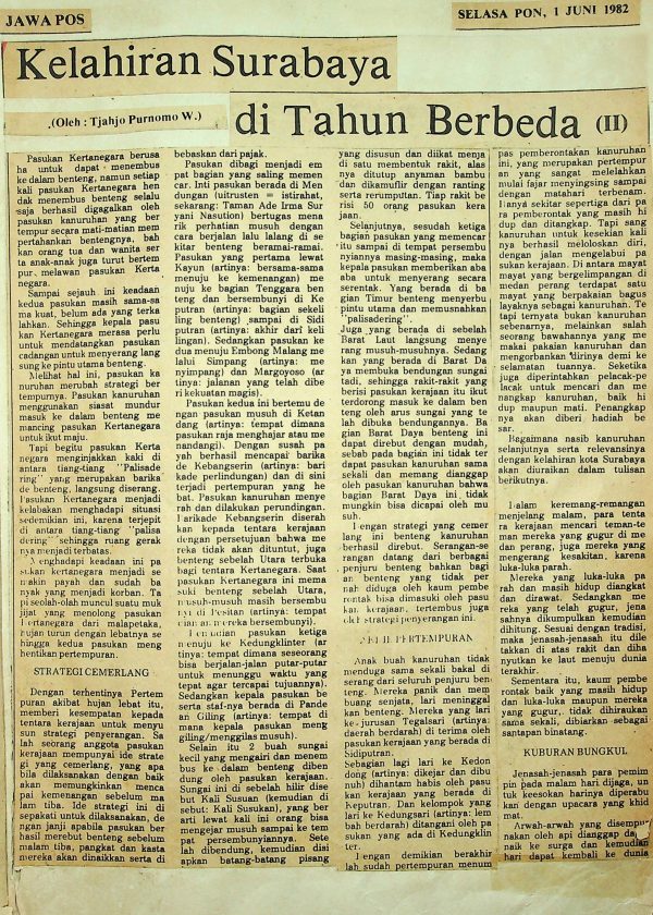 Kelahiran Surabaya di Tahun Berbeda (II)