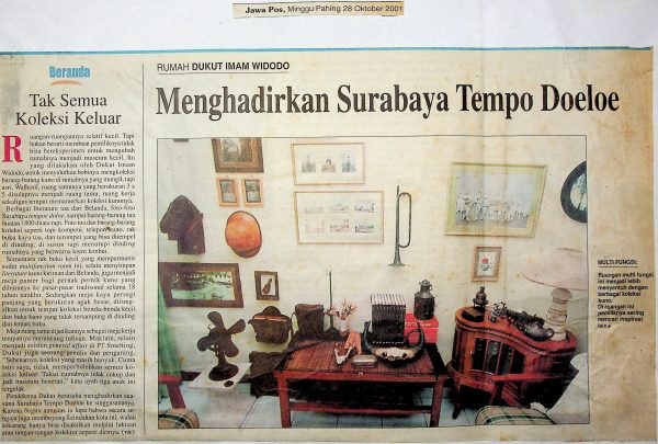 Rumah Dukut Imam Widodo: Menghadirkan Surabaya Tempo Doeloe