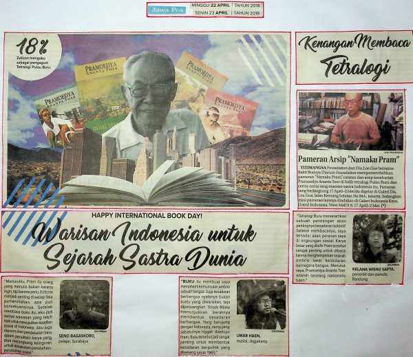 Happy International Book Day! Warisan Indonesia untuk Sejarah Sastra Dunia