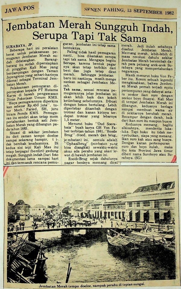 Jembatan Merah Sungguh Indang Serupa Tapi Tak Sama