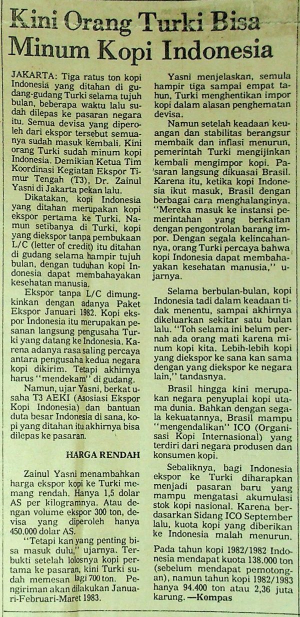 Kini Orang Turki Bisa Minum Kopi Indonesia