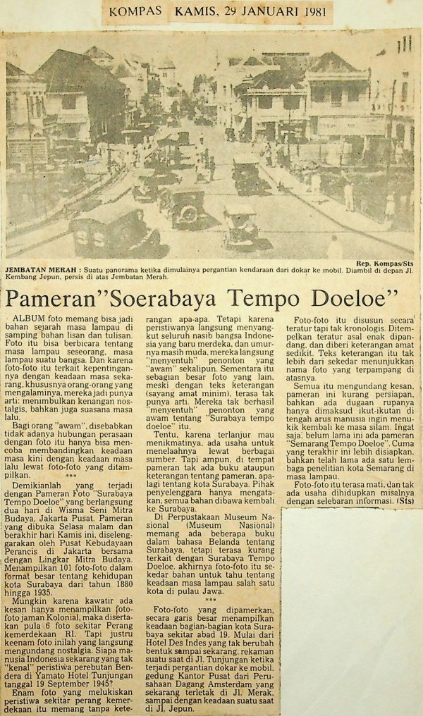 Pameran "Soerabaya Tempo Doeloe"