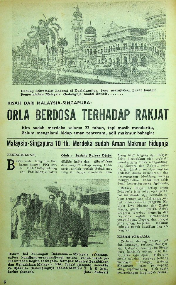 ORLA Berdosa Terhadap Rakyat
