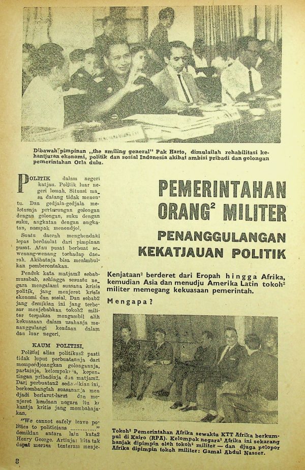 Pemerintahan Orang-orang Militer Penanggulangan Kekacauan Politik