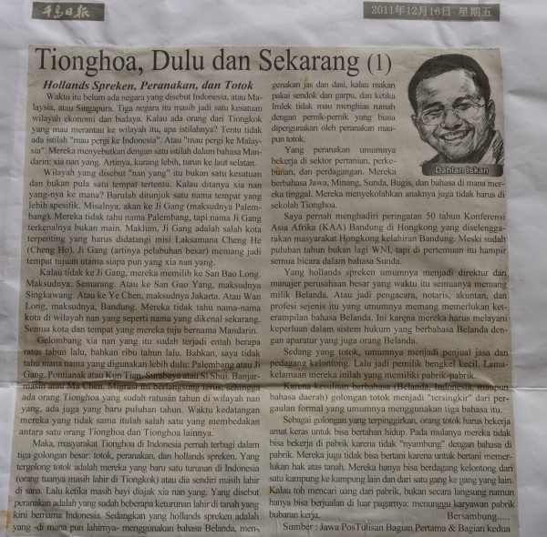 Tionghoa, Dulu dan Sekarang (1)