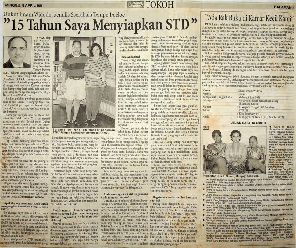 Dukut Imam Widodo, Penulis Soerabaia Tempo Doloe "15 Tahun Saya Menyiapkan STD"