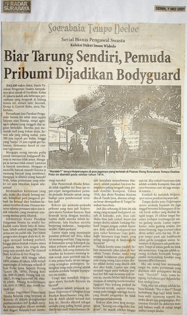 Biar Tarung Sendiri, Pemuda Pribumi Dijadikan Bodyguard