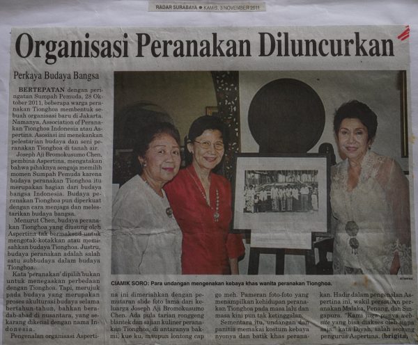 Organisasi Peranakan Diluncurkan