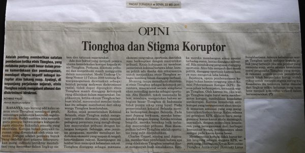 Tionghoa dan Stigma Kuroptor