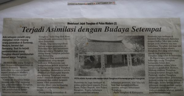 Menelusuri Jejak Tionghoa di Pulau Madura (2): Tejadi Asimilasi dengan Budaya Setempat