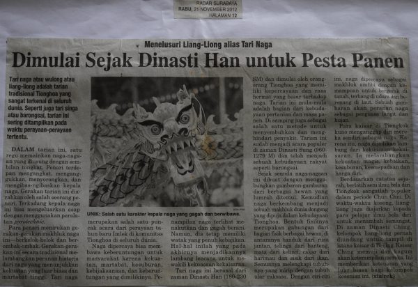 Menelusuri Liang- Liong alias Tari Naga, Dimulai Sejak Dinasti Han untuk Pesta Panen