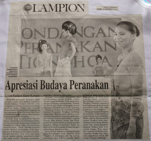 Apresiasi Budaya Peranakan