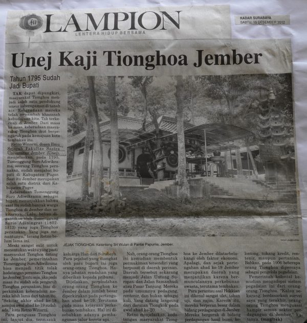 Unej Kaji Tionghoa Jember