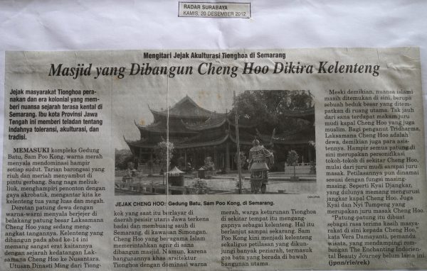Mengitari Jejak Akulturasi Tionghoa di Semarang, Masjid yang Dibangun Cheng Hoo Dikira Klenteng