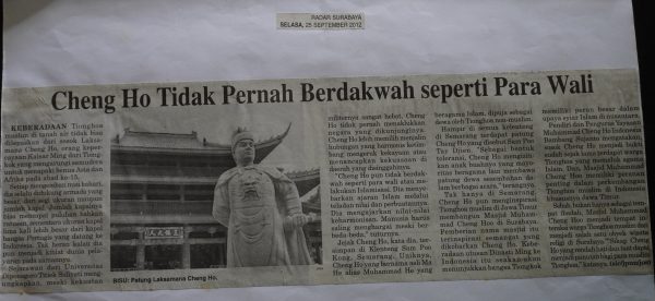 Cheng Ho Tidak Pernah Berdakwah seperti Para Wali