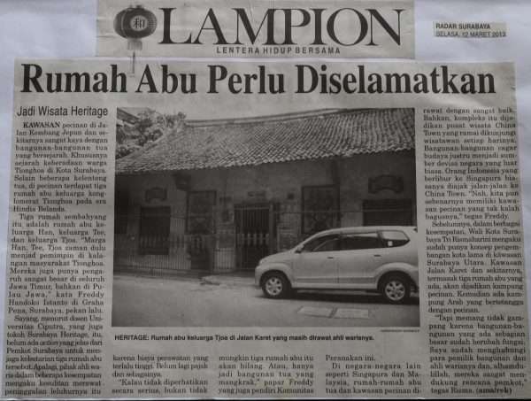 Rumah Abu Perlu Diselamatkan