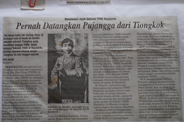 Menelusuri Jejak Sekolah THKK Mojokerto: Pernah Datangkan Pujangga dari Tiongkok