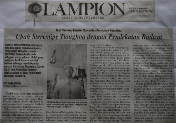 Budi Santoso, Founder Komunitas Peranakan Nusantara: Ubah Stereotipe Tionghoa dengan Pendekatan Budaya