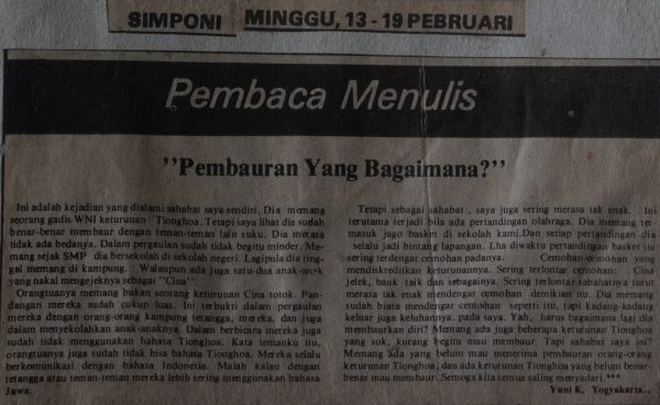"Pembauran Yang Bagaimana?"
