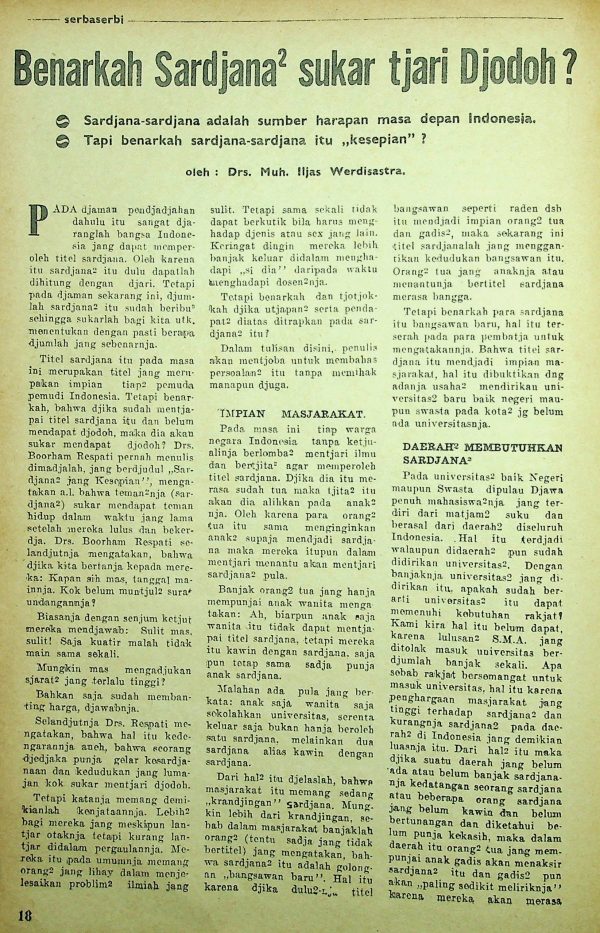 Benarkah Sarjana-sarjana Sukar Cari Jodoh?