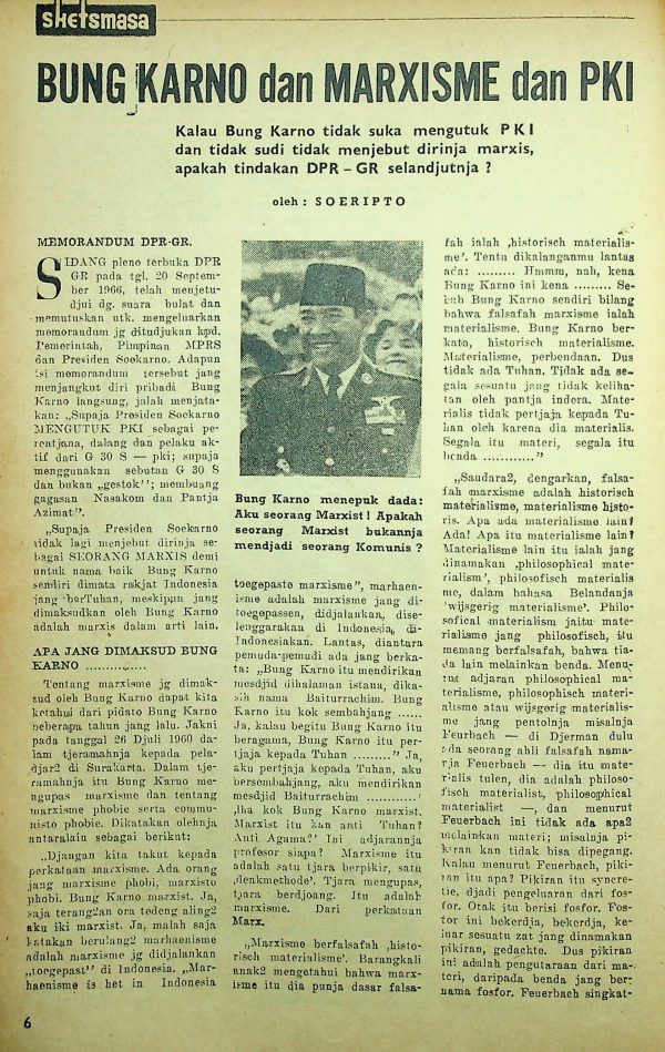 Bung Karno dan Markxisme dan PKI
