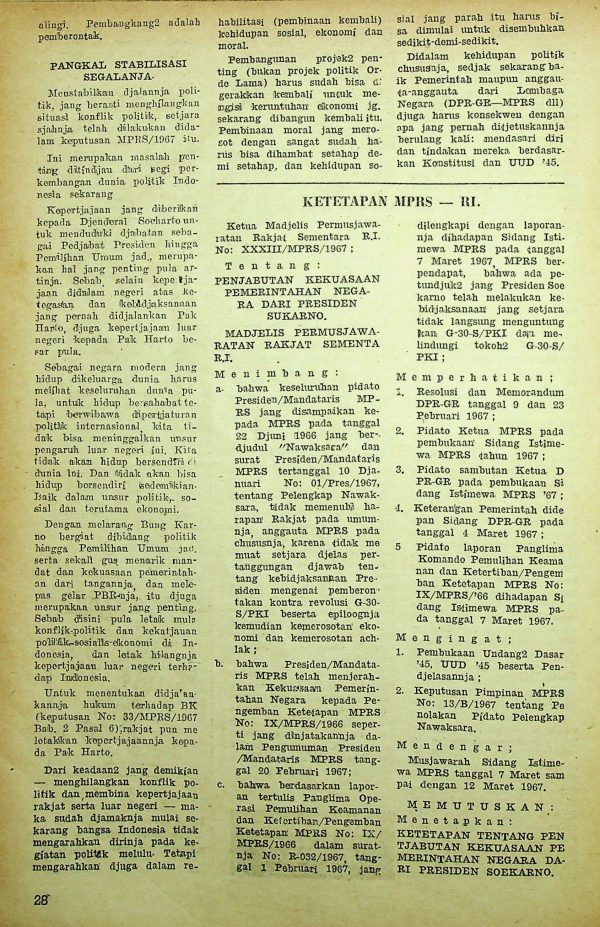 Ketetapan MPRS-RI