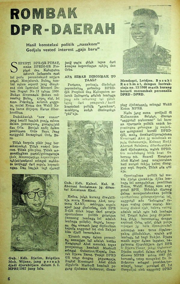 Rombak DPR - Daerah