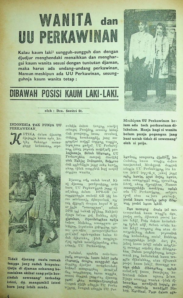 Wanita dan UU Perkawinan