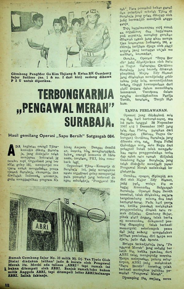 Terbongkarnya "Pengawal Merah" Surabaya
