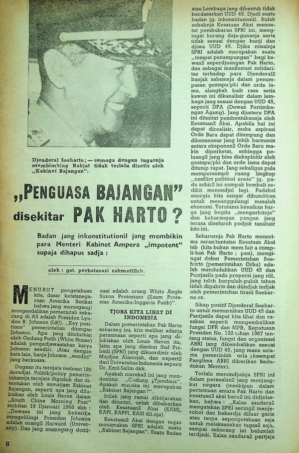 Penguasa Bayangan disekitar Pak Harto?