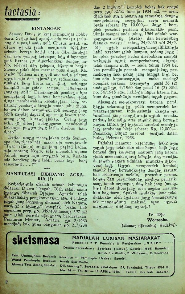 Factasia - Manipulasi Dibidang Agraria