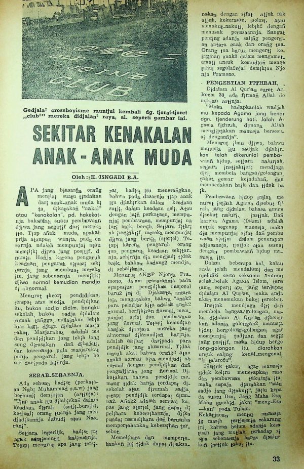 Sekitar Kenakalan Anak-anak Muda