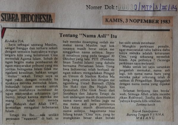 Tentang "Nama Asli" Itu