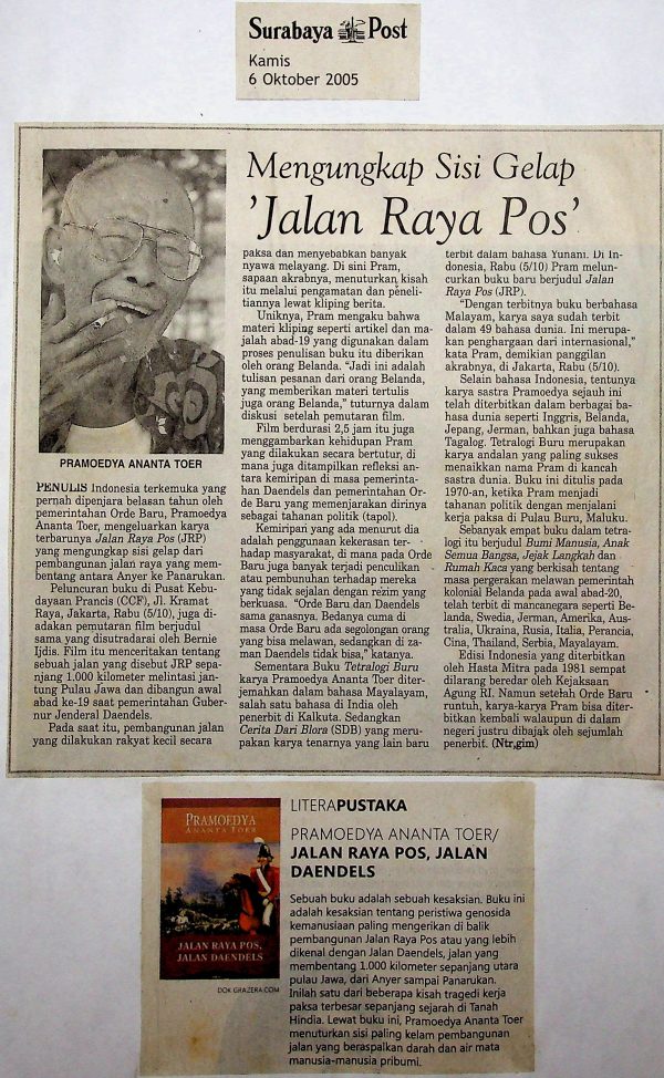 Mengungkap Sisi Gelap 'Jalan Raya Pos'